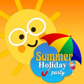 Online Editable Orange and Yellow Summer Holiday Instagram Post