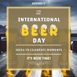 Online Editable International Beer Day Instagram Ad