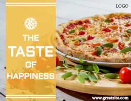 Online Editable Tasty Food Brochure