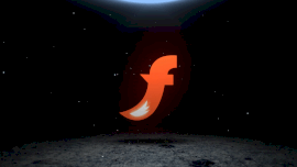 Online Editable Flickering Neon Logo Intro