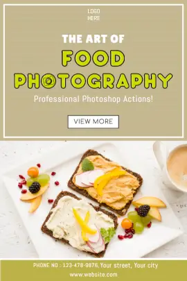 Online Editable Food Photography Tumblr Graphic