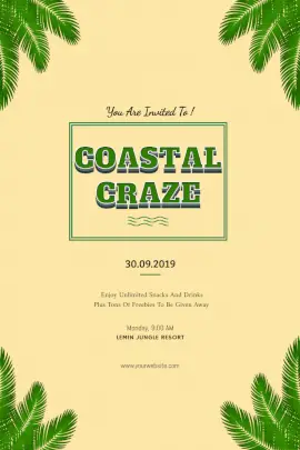 Online Editable Coastal Craze Pinterest Graphic