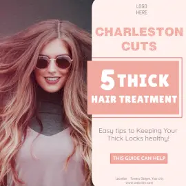 Online Editable Hair Treatment Blog Social Media Post