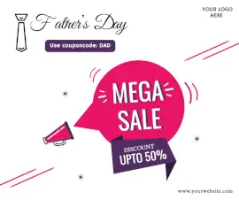Online Editable Father's Day Facebook Post