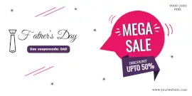 Online Editable Father's Day Sale Twitter Post