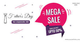 Online Editable Fathers Day Offers Facebook Ad Post