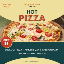 Online Editable Tasty Pizza Offers Instagram Ad