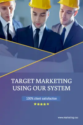 Online Editable Target Marketing Pinterest Graphic Design