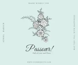 Online Editable Wishes for Passover Facebook Post