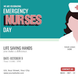 Online Editable Emergency Nurse Day Instagram Ad