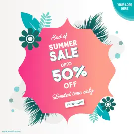 Online Editable Season Sale Instagram Ad