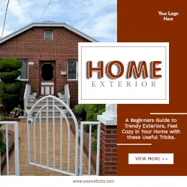 Online Editable Home Exterior Instagram Ad