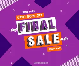 Online Editable Final Sale Facebook Post