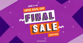 Online Editable Final Sale and Offer Facebook Ad Post
