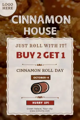 Online Editable Fancy Font Cinnamon House Tumblr Graphic