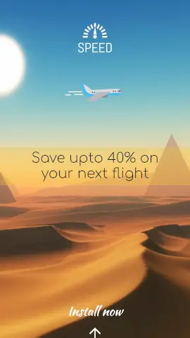 Online Editable Speed Flight Travel Across Desert Sand Story Maker