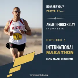 Online Editable Armed Forces Day Social Media Post