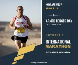 Online Editable Armed Forces Day Facebook Post