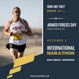 Online Editable Armed Forces Day Instagram Ad