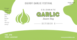 Online Editable Gilroy Garlic Lovers Day Festival Facebook Ad Post