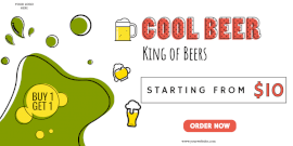 Online Editable Beer Promotion Twitter Post