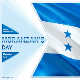 Online Editable Moranzan´s Day October 1 Wishes Social Media Post