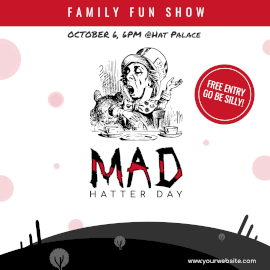 Online Editable Mad Hatter Day Instagram Ad