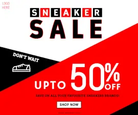 Online Editable Sale On Sneakers Facebook Post