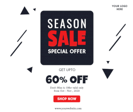 Online Editable Special Season Sale Offers Facebook Post