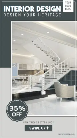 Online Editable Interior Design Heritage Story Design