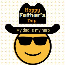 Online Editable Father's Day Design with Fancy Font Instagram Post