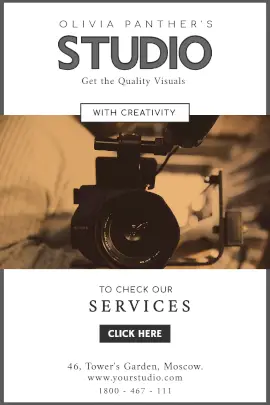 Online Editable Photography Studio Services Tumblr Graphic