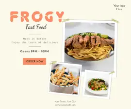 Online Editable Spicy Fast Food Ad Facebook Post