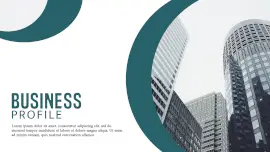 Online Editable Business Profile Presentation Slide