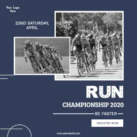 Online Editable Sports Championship Instagram Ad