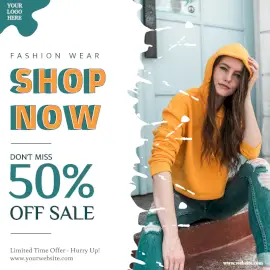 Online Editable Online Sale Offers Social Media Post