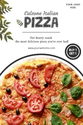 Online Editable Delicious Italian Pizza Offer Tumblr Graphic