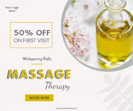 Online Editable Offers On Massage Therapy Facebook Post