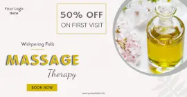 Online Editable Offers on New Spa Outlet Facebook Ad Post