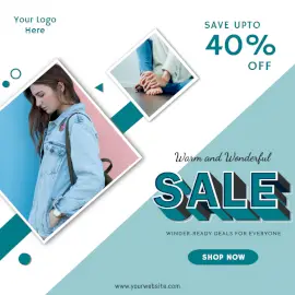 Online Editable Sale Offers Social Media Post