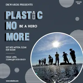 Online Editable Keep Your City Clean Awareness Social Media Post