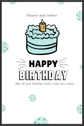 Online Editable Happy Birthday Wishes Pinterest Graphic