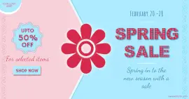 Online Editable Special Spring Sale Facebook Ad