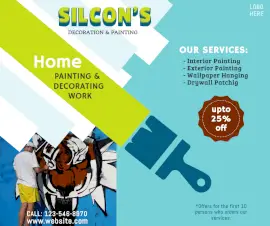 Online Editable Painting And Decorative Work Facebook Post