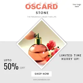 Online Editable Perfume Promotion Offers Instagram Ad