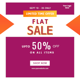 Online Editable Flat Sale Offers Instagram Ad