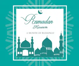 Online Editable Ramadan Kareem Facebook Post