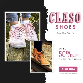 Online Editable Special Offers On Claso Shoes Instagram Ad