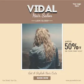 Online Editable Special Deals On Hair Styling Instagram Ad