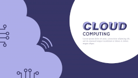 Online Editable Cloud Computing Education Presentation Slides